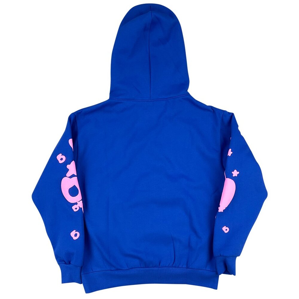 Sp5der Beluga Pullover Hoodie Blue | Spider Worldwide - Picture 2 of 5